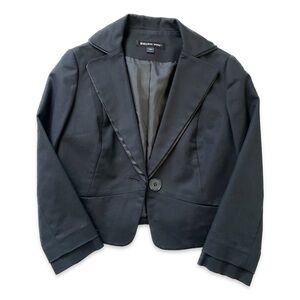 Black Blazer Single Button with 3/4 Sleeves, Size M Brand  New